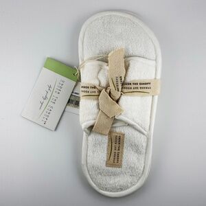 New! | Under The Canopy | 100% Organic Cotton Spa / Travel Slippers